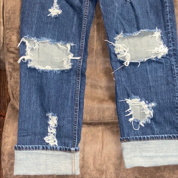 Distressed Cuffed Jeans - Picture 2 of 4